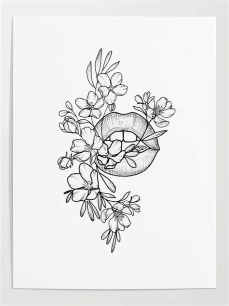 Hand Lips Flower Drawing Sign Language に対する画像結果