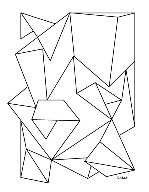 Image result for Abstract Shapes Coloring Pages