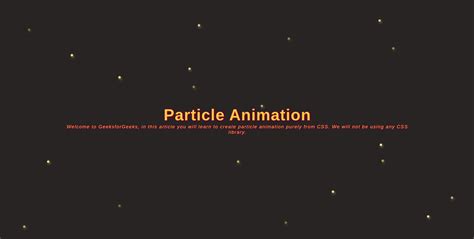 Toradh íomhá ar Cool JavaScript Particle Simulation