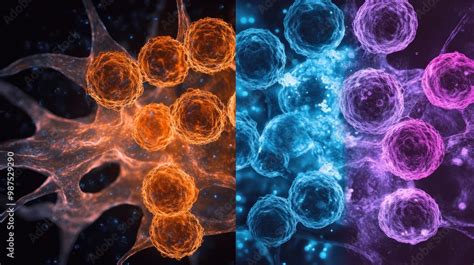 Afbeeldingsresultaten voor Normal vs Cancer Cells