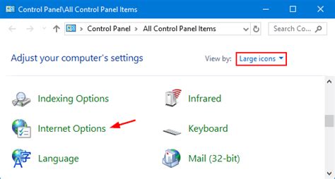 Bildergebnis für Control Panel Internet Options Content