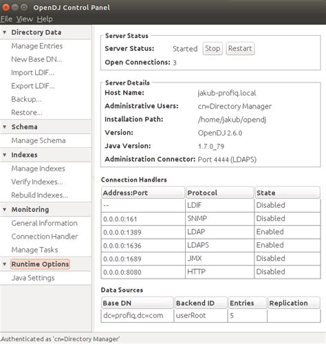 Image result for OpenDJ Web UI