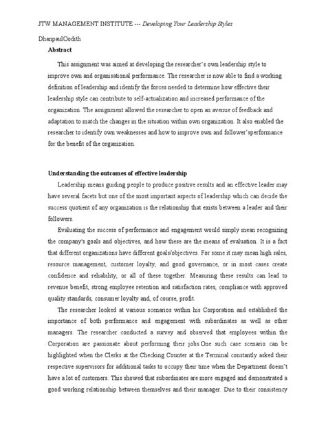 Leadership Assignment に対する画像結果