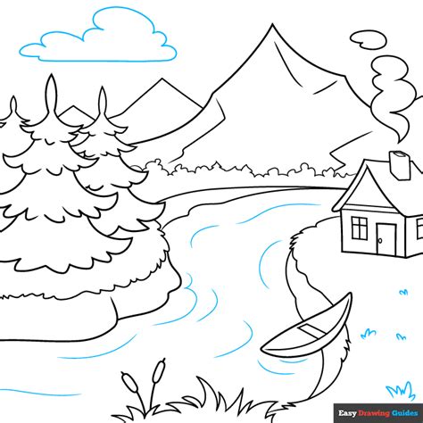 How to Draw Scenery - Really Easy Drawing Tutorial