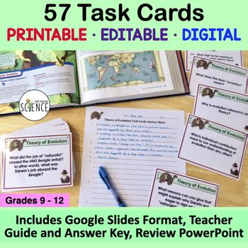 Evolution and Natural Selection Task Cards に対する画像結果