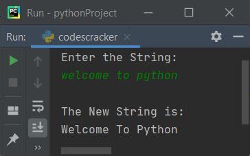 Capitalize Second String in Python എന്നതിനുള്ള ഇമേജ് ഫലം
