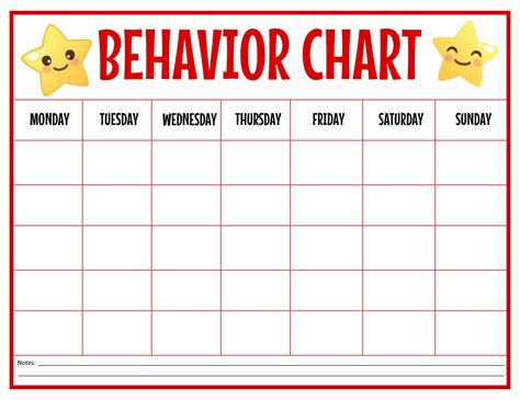 Image result for Behavior Sticker Chart Printable Free