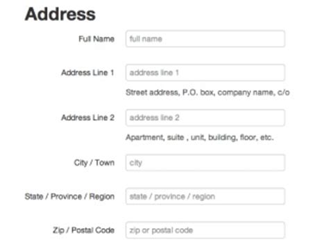 Image result for Bootstrap Address Form