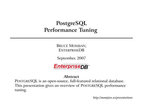 Image result for PostgreSQL Performance