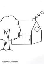 Image result for Outside the Window Drawing Easy Tree