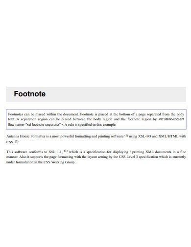 Image result for Example of Footnotes in Text