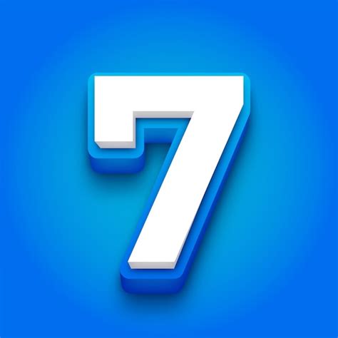 Image result for 7th Number Color Blue