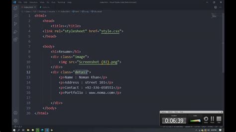 Afbeeldingsresultaten voor How to Make Resume Using HTML/CSS Same Images