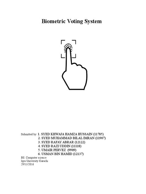 Image result for Biometric Voting Machine Block Diagrams
