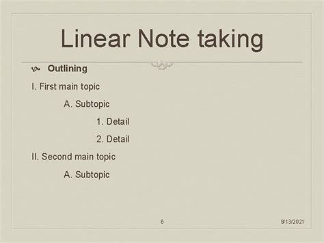 Image result for Linear Notes Structure