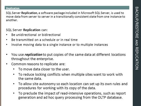 Image result for How to Enable SQL Server Replication Starting From Backup