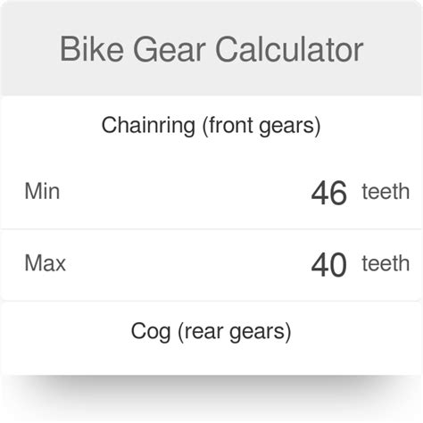 Image result for BMX Gear Chart