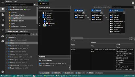 Query Designer Oracle に対する画像結果