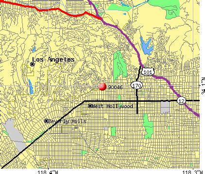 Image result for Zip Code 90036 Map