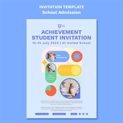 Image result for School Program Invitation without Design