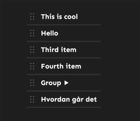 Image result for HTML Nested Editable Dragable List
