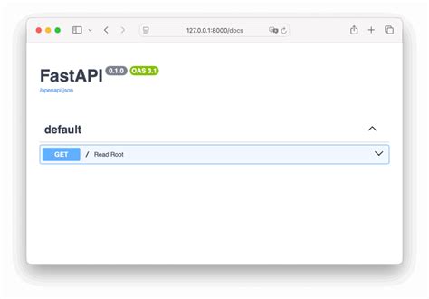 Fastapi Python API に対する画像結果