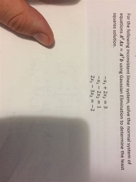 Afbeeldingsresultaten voor Gaussian Elimination Inconsistent