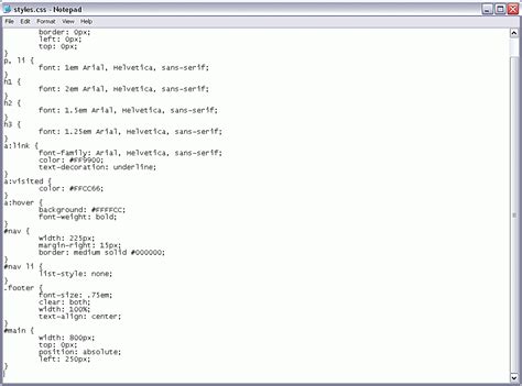 Image result for HTML Notepad CSS