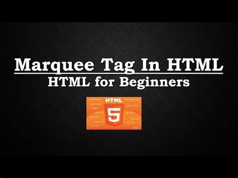 Image result for HTML Marquee Code