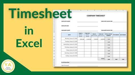 Image result for Using Excel for Time Card