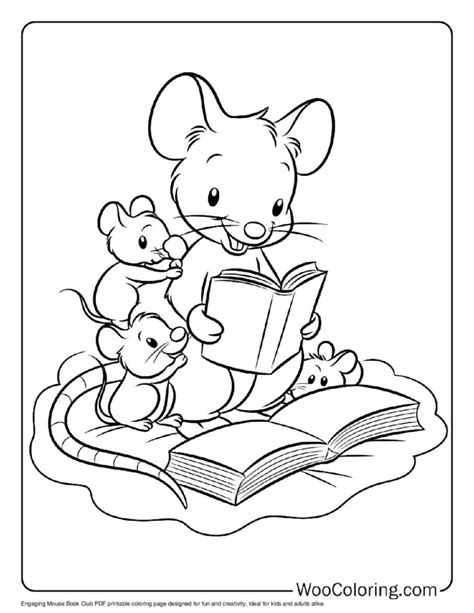 Image result for Library Mouse Coloring Page