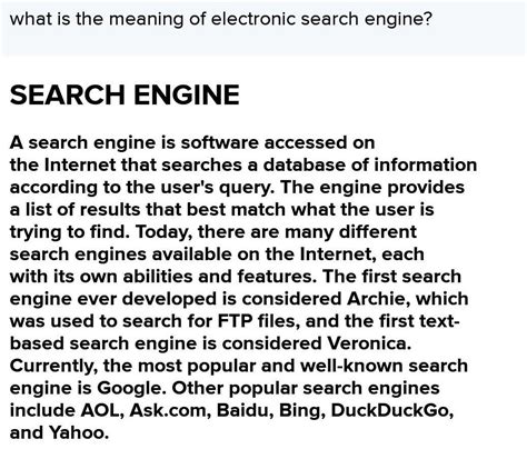 Toradh íomhá ar Define Search Engine