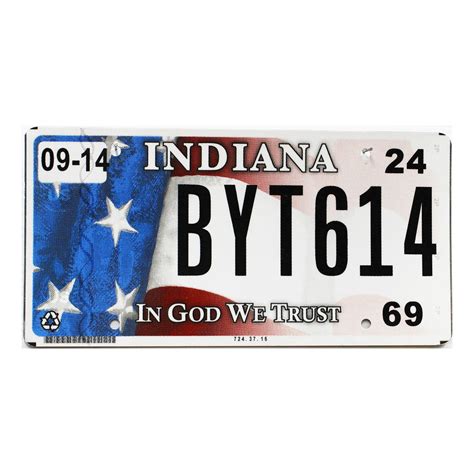 Image result for Indiana License Plate Sample