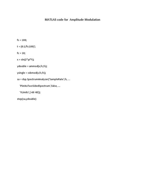 Image result for MATLAB Programs On Amplitude Modulation