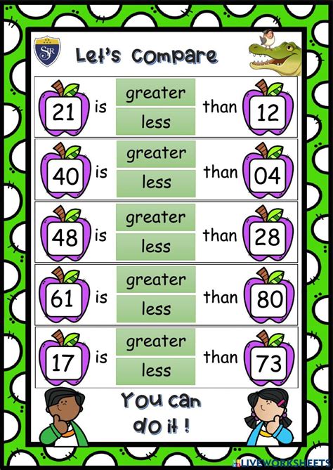 Comparing Numbers for Grade 2 に対する画像結果