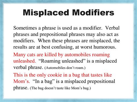 Image result for Misplaced Modifier Prepositional Phrase