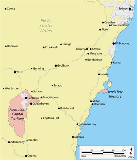 Image result for Australian Capital Territory Map