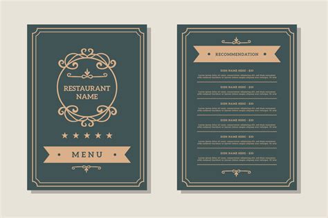Image result for Simple Restaurant Menu Design