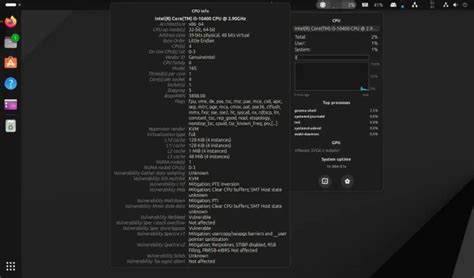 Image result for System Monitor Gnome Linux Menu Bottom Bar