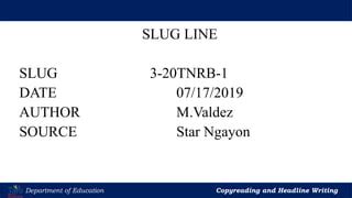 Toradh íomhá ar Example of Copy Reading