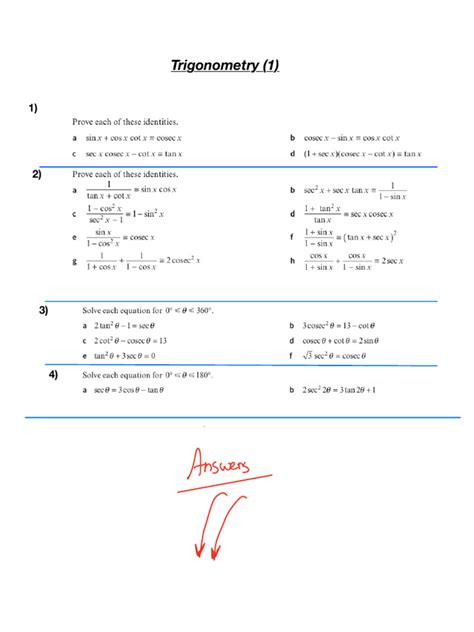 Image result for Geometry Trigonometry Worksheet