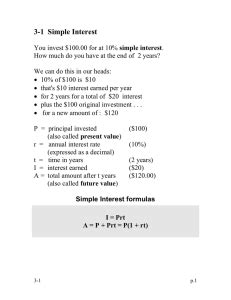 Image result for Simple Interest Math Problems