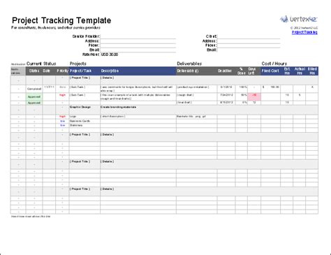 Image result for Project Tracking Sheet