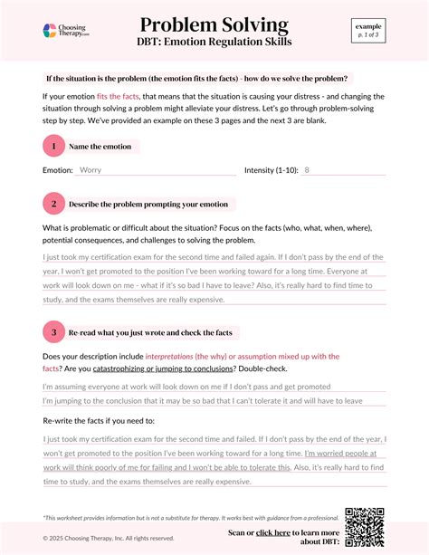 Toradh íomhá ar Creative Problem Solving Worksheets DBT