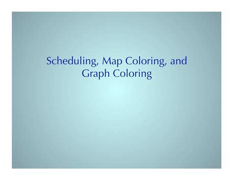 Image result for Graph Coloring Scheduling