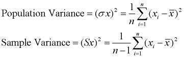 Population vs Sample Variance Formula に対する画像結果