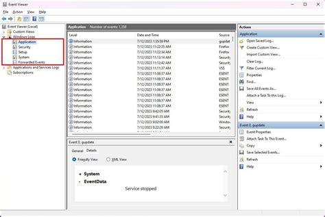 Toradh íomhá ar Event Viewer Function