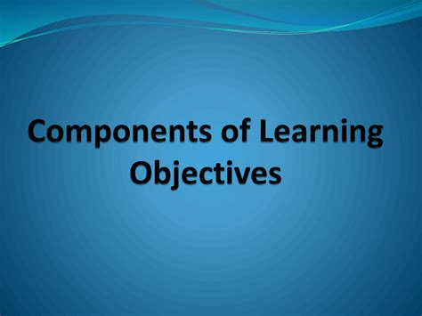 3 Components of Learning Objectives に対する画像結果