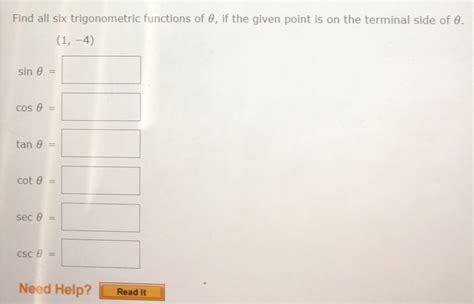 Image result for Six Trigonometric Functions of Θ Example