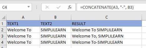 Afbeeldingsresultaten voor Concatenate in Excel Tutorial